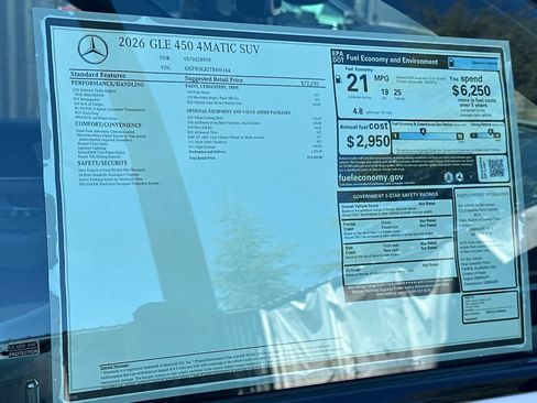 New 2026 Mercedes-Benz GLE 450 450 image 37
