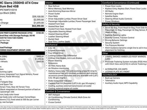 Used 2021 GMC Sierra 2500 AT4 w/ Snow Plow Prep/Camper Package AWD/4WD image 12