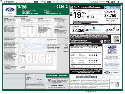 Used 2023 Ford F150 XLT w/ Equipment Group 302A High AWD/4WD image 4