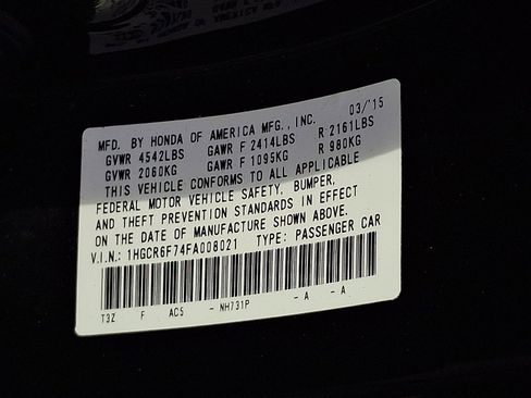 Used 2015 Honda Accord Touring image 28