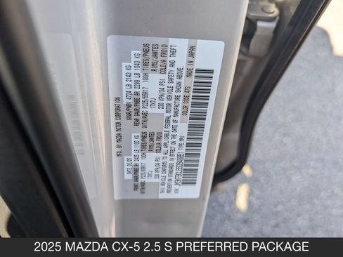 Used 2025 MAZDA CX-5 AWD 2.5 S w/ Preferred Package image 35