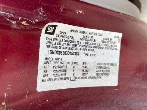 Used 2003 Chevrolet Venture LS w/ Convenience Package image 38