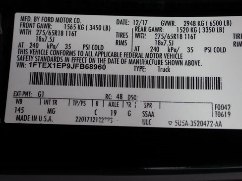 Used 2018 Ford F150 XLT w/ Equipment Group 302A Luxury image 28