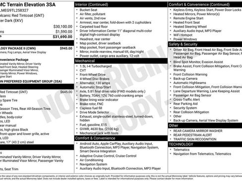 New 2026 GMC Terrain Elevation w/ Technology Package II image 44