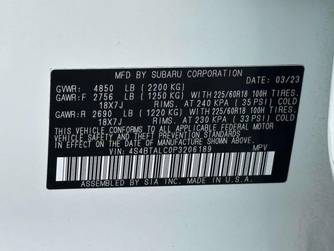 Certified 2023 Subaru Outback Onyx Edition AWD/4WD image 16