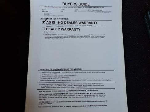 Used 2007 Toyota Tundra SR5 AWD/4WD image 34