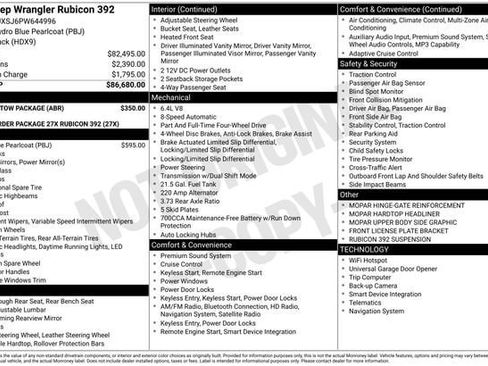 Used 2023 Jeep Wrangler Unlimited Rubicon 392 w/ Trailer Tow Package AWD/4WD image 37