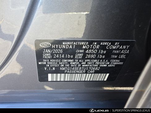 Used 2026 Genesis G70 3.3T Prestige RWD image 33