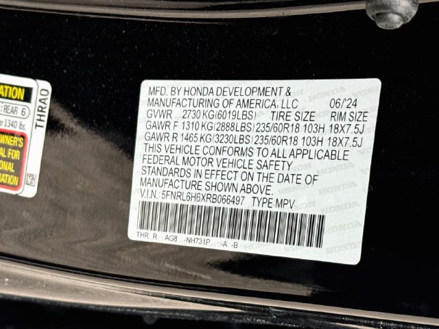Certified 2024 Honda Odyssey EX-L image 28