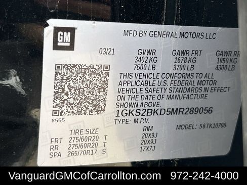 Used 2021 GMC Yukon SLT w/ SLT Premium Package image 34