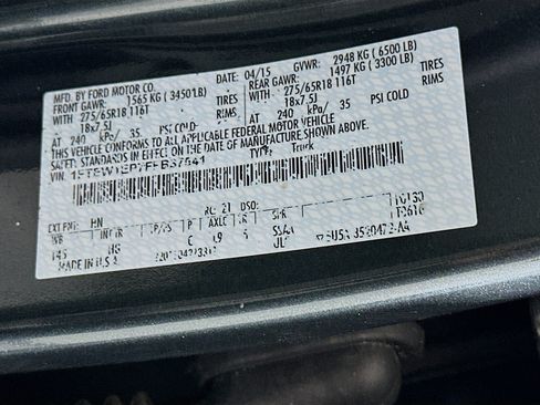 Used 2015 Ford F150 Lariat w/ Equipment Group 501A Mid AWD/4WD image 12