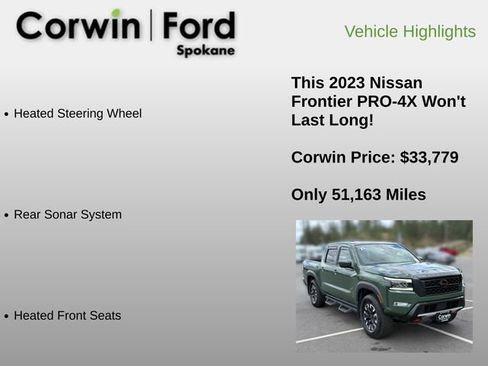 Used 2023 Nissan Frontier PRO-4X w/ Pro Convenience Package AWD/4WD image 30