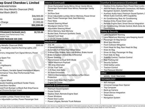 New 2025 Jeep Grand Cherokee L Limited w/ Black Appearance Package image 32