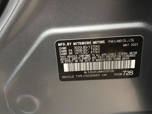 Used 2021 Mitsubishi Mirage LE FWD image 23