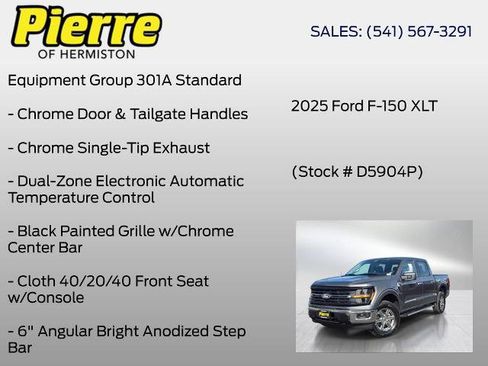 Certified 2025 Ford F150 XLT w/ Equipment Group 301A Standard AWD/4WD image 7