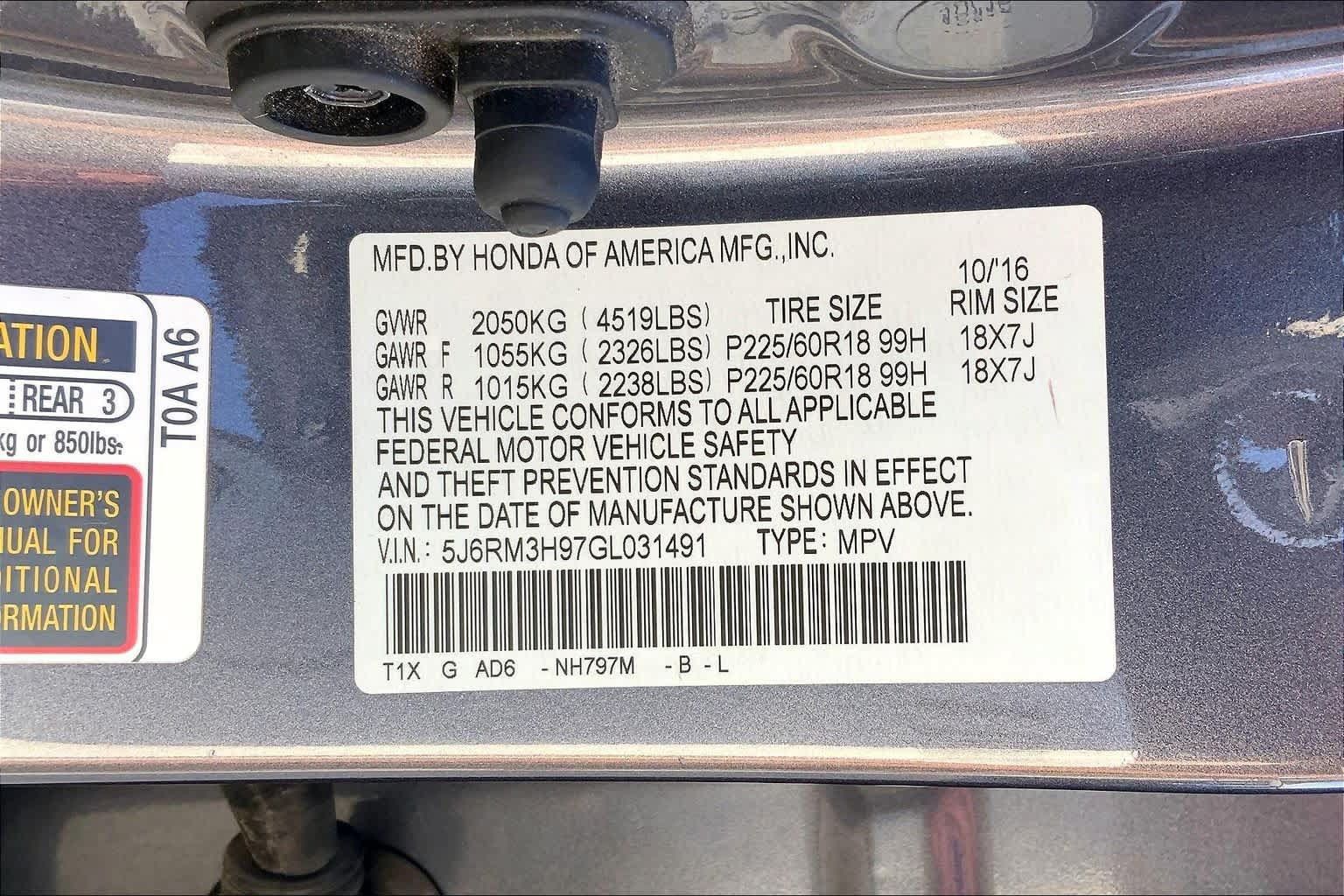 Used 2016 Honda CR-V Touring image 35
