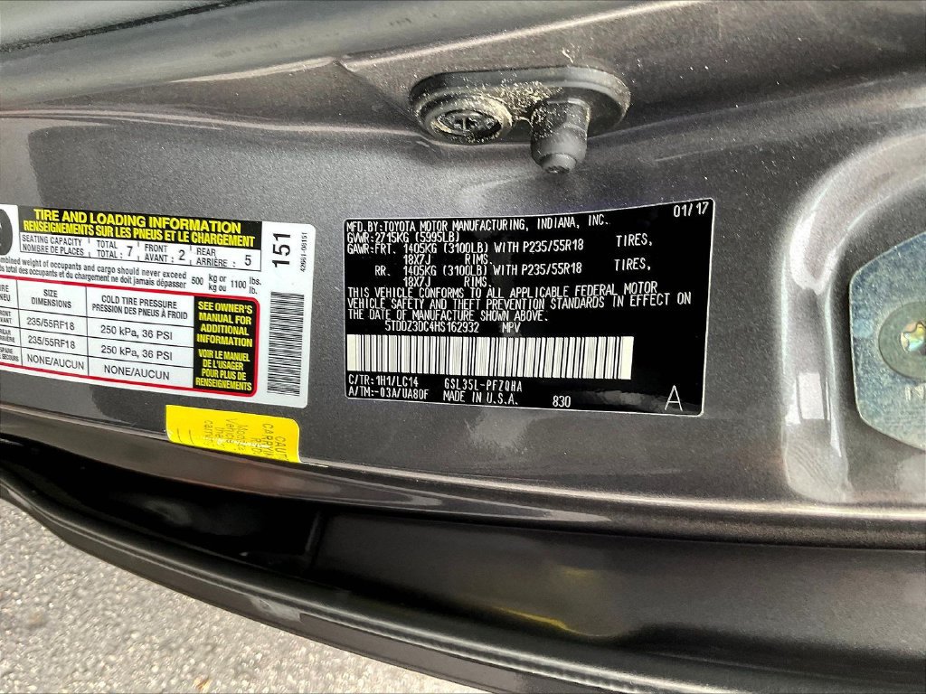 Used 2017 Toyota Sienna XLE Premium AWD/4WD image 17