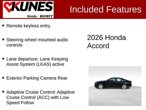 New 2026 Honda Accord LX image 2