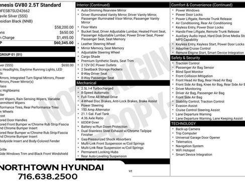 Used 2025 Genesis GV80 2.5T Standard AWD/4WD image 8