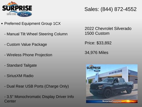 Used 2022 Chevrolet Silverado 1500 Custom AWD/4WD image 18