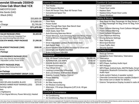 New 2026 Chevrolet Silverado 2500 Custom w/ Custom Value Package AWD/4WD image 5