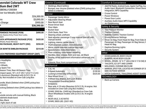 Used 2018 Chevrolet Colorado W/T w/ WT Convenience Package RWD image 32