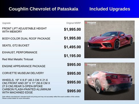 Used 2021 Chevrolet Corvette Stingray Preferred Cpe w/ Body-Color Dual Roof Package image 3