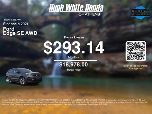 Used 2021 Ford Edge SE image 3