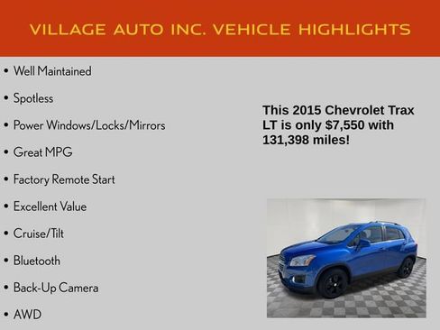 Used 2015 Chevrolet Trax LT w/ LT Plus Package AWD/4WD image 7