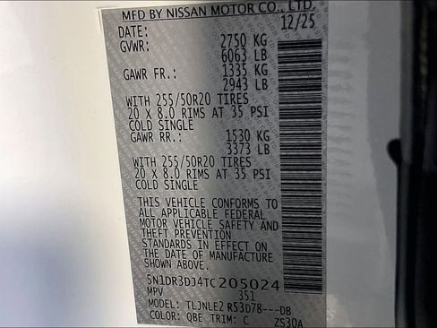 New 2026 Nissan Pathfinder Platinum w/ Cargo Package image 27