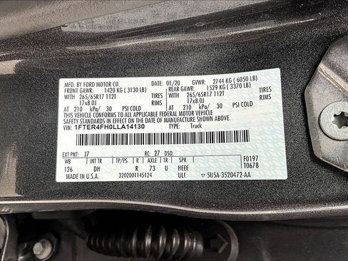 Used 2020 Ford Ranger Lariat w/ Equipment Group 501A Mid image 36