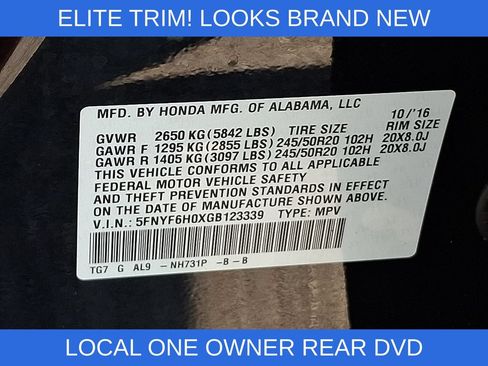 Used 2016 Honda Pilot Elite image 29