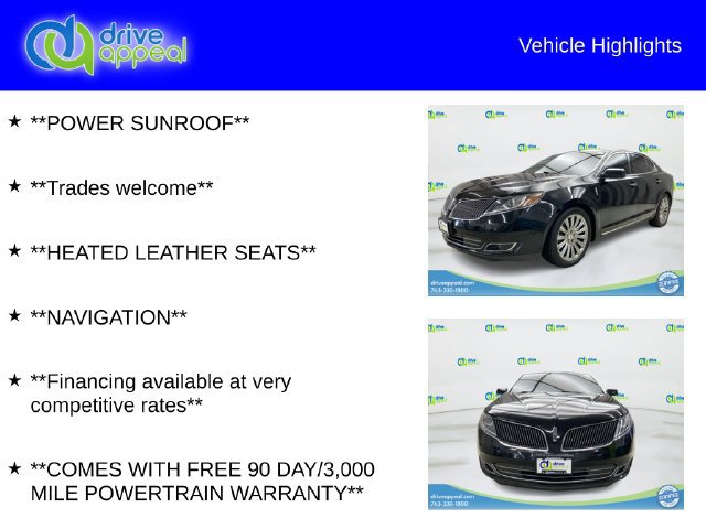 Used 2015 Lincoln MKS AWD w/ Equipment Group 101A image 12