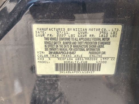 Used 2012 Nissan Sentra 2.0 S FWD image 7