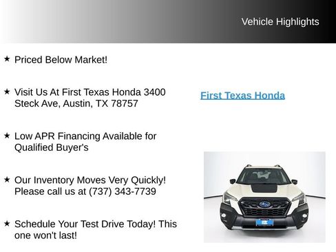 Used 2023 Subaru Forester Wilderness AWD/4WD image 10