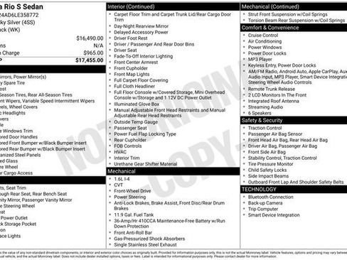 Used 2020 Kia Rio S image 22