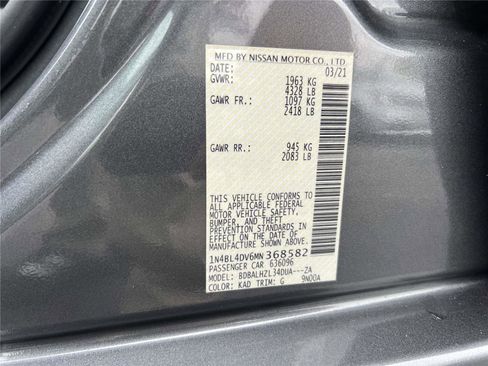 Certified 2021 Nissan Altima 2.5 SV image 26