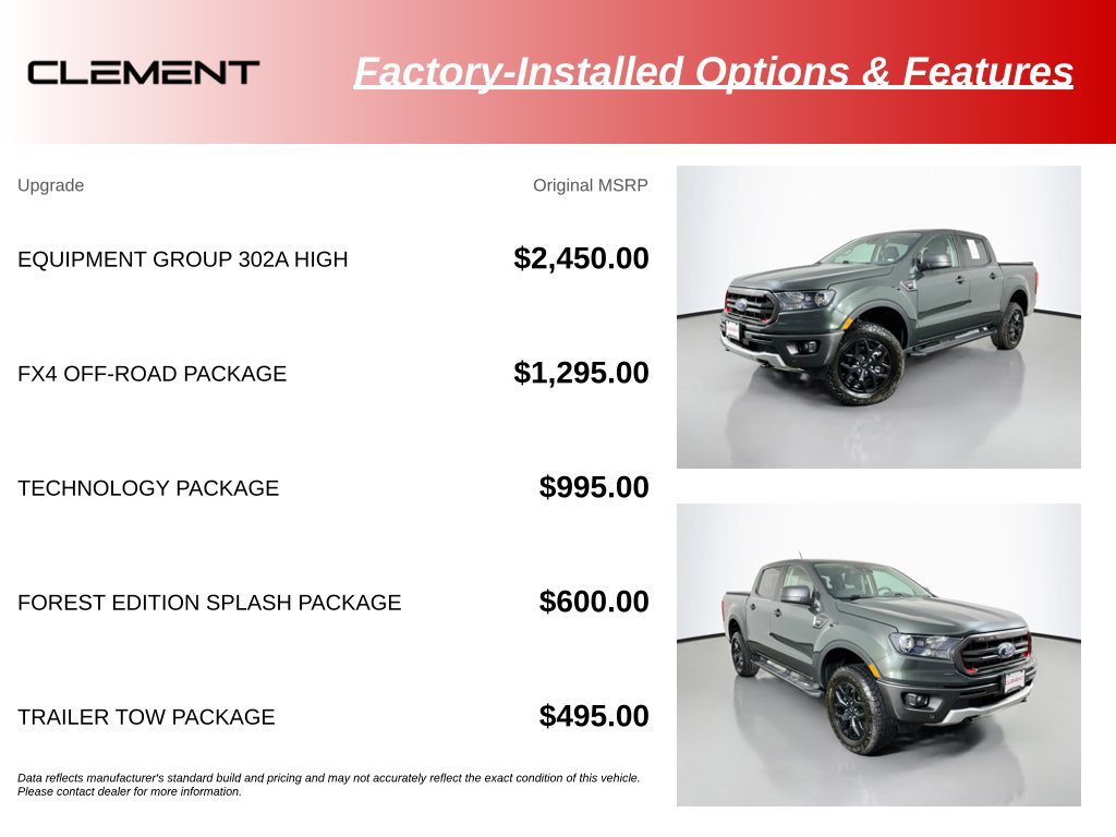 Used 2022 Ford Ranger XLT w/ Equipment Group 302A High AWD/4WD image 15