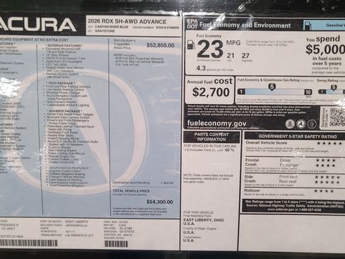 Used 2026 Acura RDX SH-AWD w/ Advance Package image 35