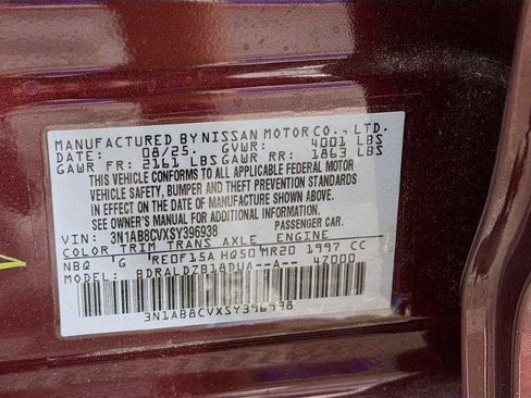 Certified 2025 Nissan Sentra SV w/ Trunk Package FWD image 28