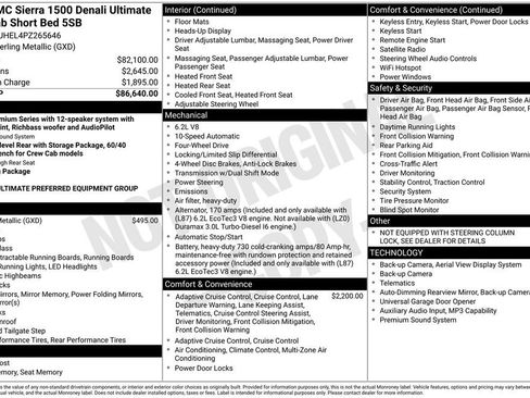 Certified 2023 GMC Sierra 1500 Denali Ultimate AWD/4WD image 22