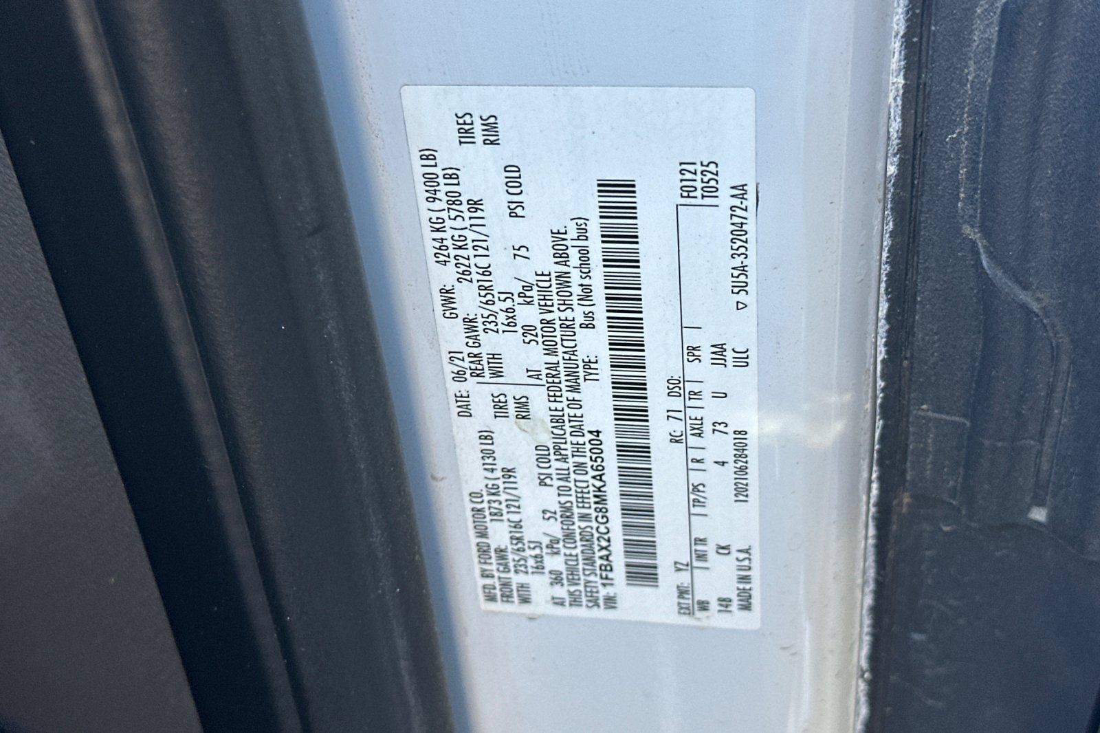 Certified 2021 Ford Transit 350 148 Medium Roof Wagon RWD image 28
