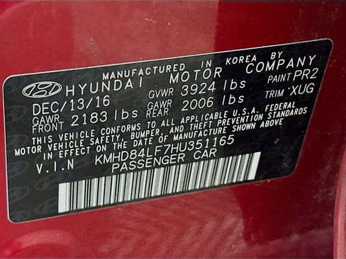 Used 2017 Hyundai Elantra Value Edition FWD image 12