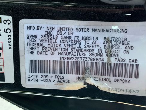 Used 2007 Toyota Corolla S image 21