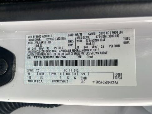 Used 2021 Ford F150 Lariat w/ Equipment Group 501A Mid image 38