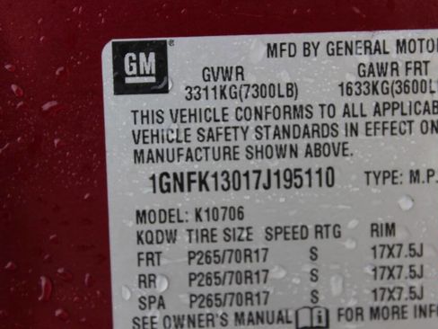 Used 2007 Chevrolet Tahoe LT w/ LT Preferred Equipment Group image 11