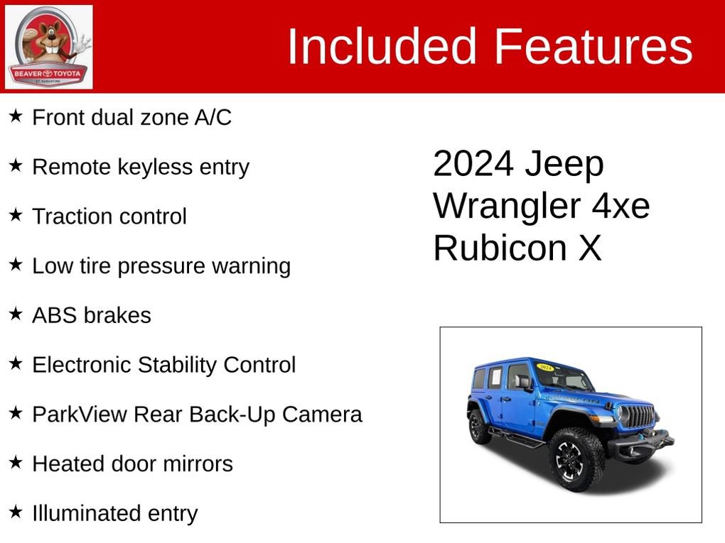 Used 2024 Jeep Wrangler Unlimited Rubicon 4xe AWD/4WD image 4