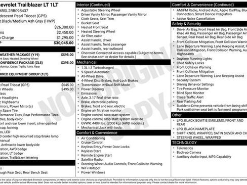 Certified 2024 Chevrolet TrailBlazer LT w/ LT Cold Weather Package AWD/4WD image 31