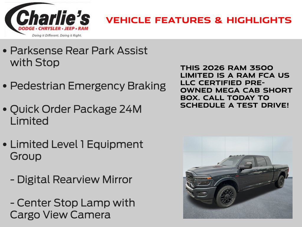 Certified 2026 RAM 3500 Limited AWD/4WD image 13