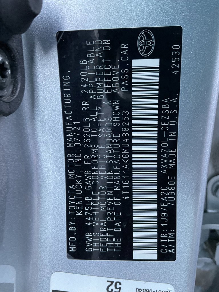 Used 2021 Toyota Camry SE FWD image 40